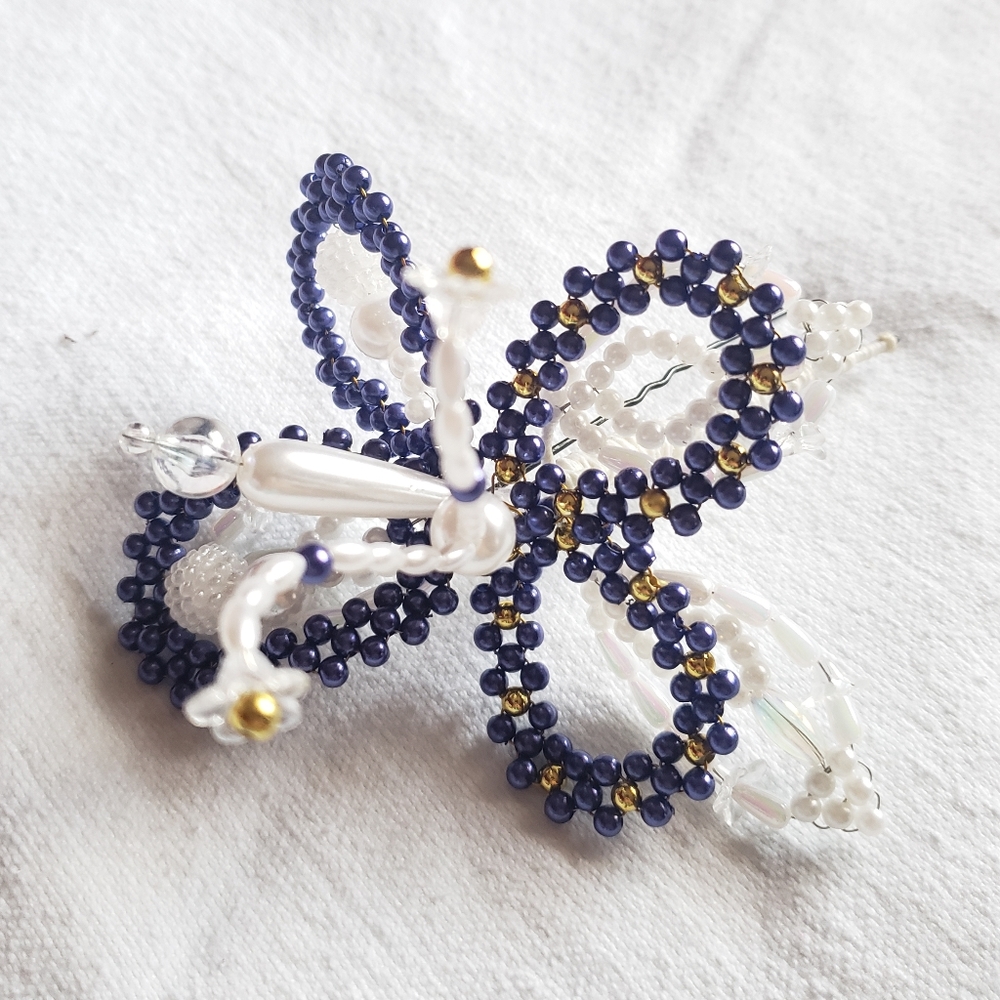 Custom Handmade Flowers Beads Hair Accessory